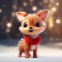 Starry Christmas: An Adorable Tiny Reindeer