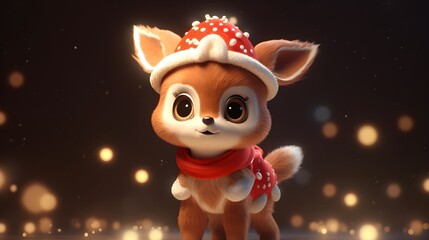 Starry Christmas: An Adorable Tiny Reindeer