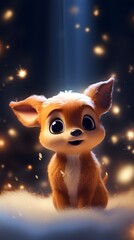 Starry Christmas: An Adorable Tiny Reindeer