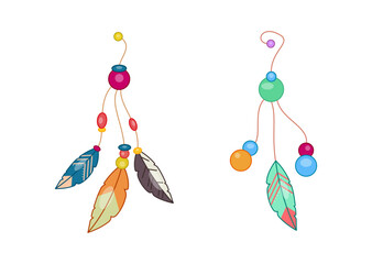 Boho style element vector