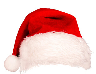 산타모자, 크리스마스모자 santa hat, isolated PNG - obrazy, fototapety, plakaty