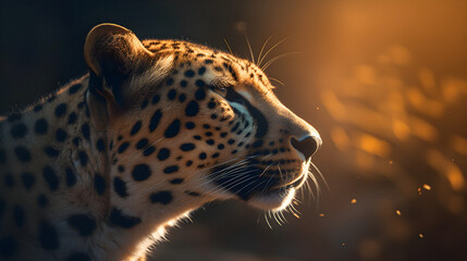 Close-up portrait of leopard