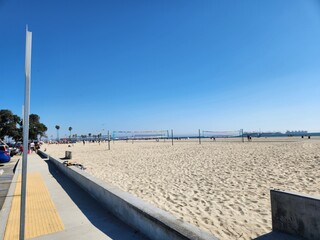 Walking Los Angeles, California Beach
