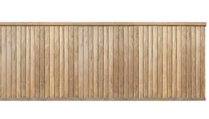 Vertical wooden slats texture for interior decoration, Texture wallpaper background, backdrop Texture for Architectural 3D rendering. isolated on transparent background . PNG, cutout, or clipping path