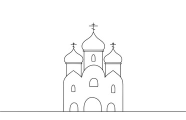 Orthodox church. One line