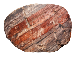 red texture of the stone, raw black obsidian, hardened volcanic lava glass, natural patterns and shapes on the stone section. A transparent background. PNG, cutout, or clipping path	
