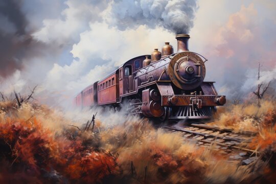 Train Painting Wallpaper Images – Browse 8,709 Stock Photos, Vectors