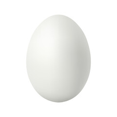 White chicken egg Realistic and volumetric egg for easter isolated on white background