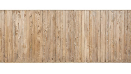 panoramic wooden wall, empty plank or panel for text. lined pattern, old vintage wood,  isolated on a transparent background. PNG, cutout, or clipping path.	
