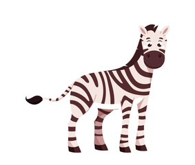 Zebra character vector concept
