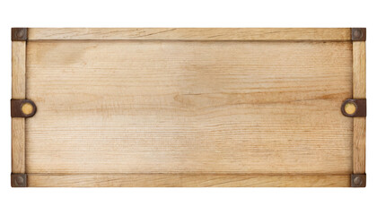 panoramic wooden board, empty plank or panel for text. lined pattern, old vintage wood,  isolated on a transparent background. PNG, cutout, or clipping path.	

