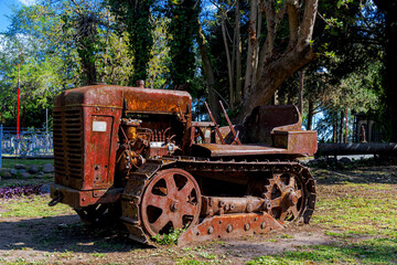 Medieval village built with recycled material