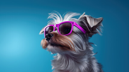 Adorable Dog Wearing Sunglasses