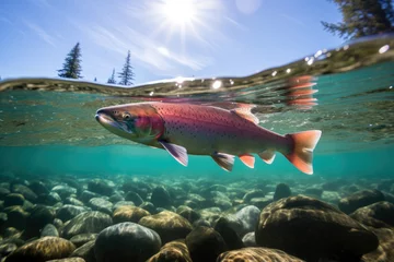 Foto op Aluminium Salmon in the water © Bojan