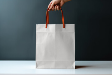 paper bag mockup packaging product designs template  - obrazy, fototapety, plakaty
