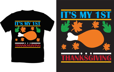 Thanks Giving T-shirt design and vector file