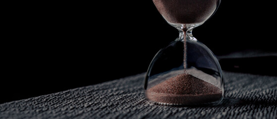 The hourglass is like the end of life.