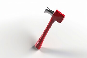 3D illustration of a hammer for construction on a white background. Generative AI