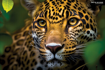 Obraz premium Close-up portrait of leopard