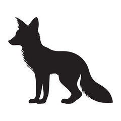 A black Silhouette animal
