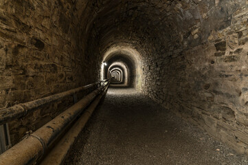 tunnel of a historic mining site