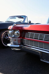 front fender of a classic American car
