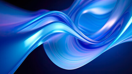 smooth blue flowing fluid background