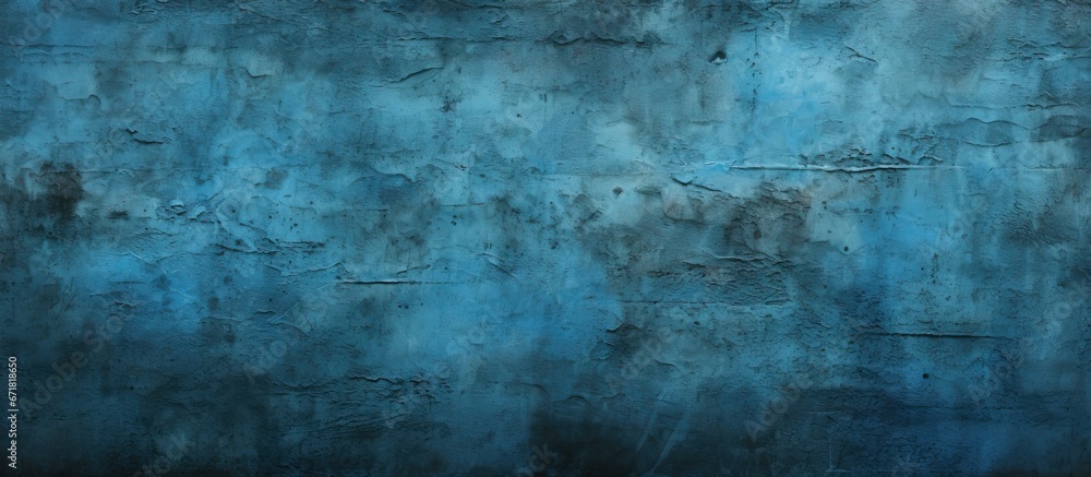 Poster the background on the wall has a dark and abstract blue color design with a light blue texture patte