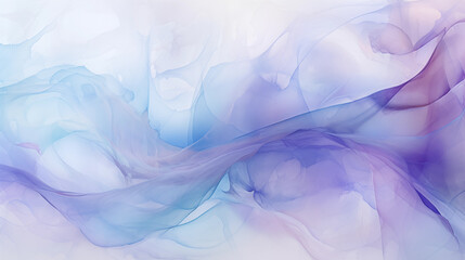 Watercolor abstract painting in pastel blue and violet colors with shimmering effects and smooth transitions between colors. High quality illustration.