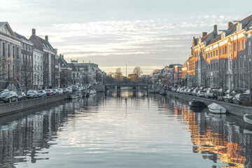 Fototapeta premium Nieuwe Gracht, Haarlem