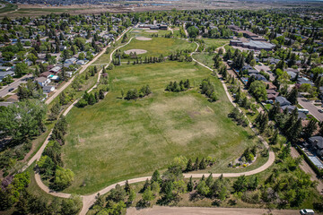 Aerial of the College Park neighborhood in Saskatoon