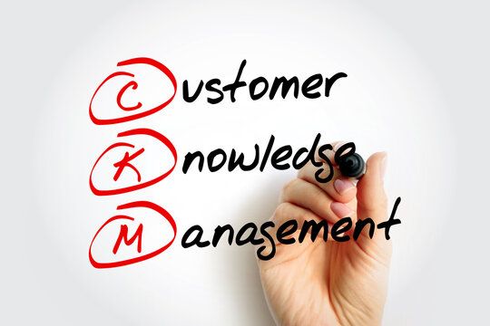 CKM Customer Knowledge Management - emerges as a crucial element for customer-oriented value creation, acronym text concept background