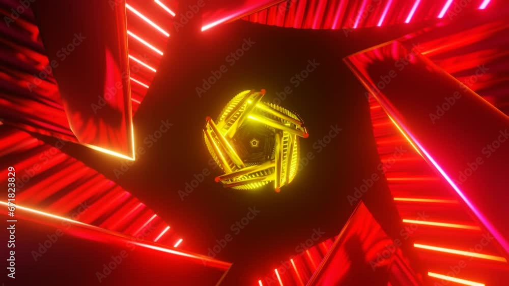 Aufkleber disco lights create a mesmerizing neon vj loop backdrop.