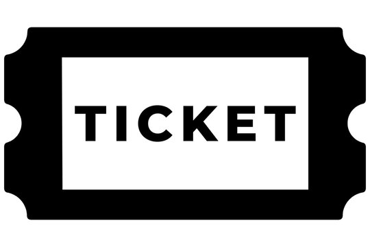 movie ticket icon without background