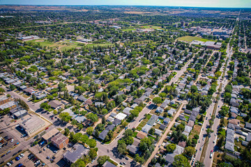 Breevort Park neighbourhood Aerial in Saskatoon