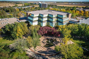 Aerial of the University of Saskatchewan in Saskatoon