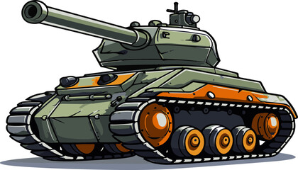 tank cartoon vector