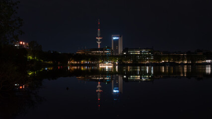 night view of the city