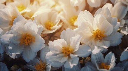 Fototapeta na wymiar Background of beautiful white flowers.
