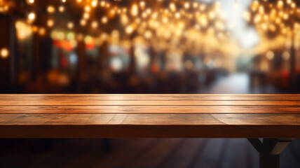 Fototapeta na wymiar empty wooden table background