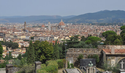 Fototapeta premium Aerial view of Florence