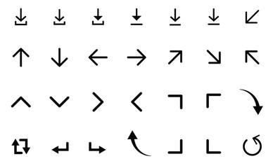 Vector arrows collection. Arrows icon. Arrow vector icon. Arrows vector collection
