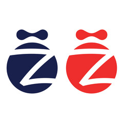 Logo Design, Typography Logo Design, Letters O and Z - Round line Logo design - Food and Technology Logo Design Example