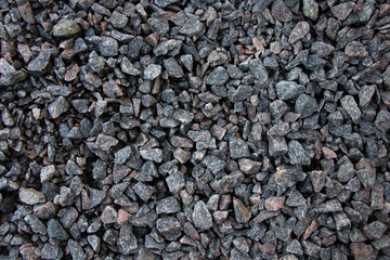 gray crushed stone on the background