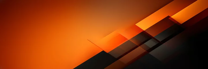 Deurstickers abstract orange diagonal design, minimal background with copy space © CROCOTHERY