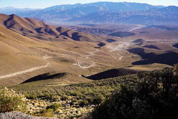 The route to the Hornocal mountain range, Jujuy, Argentina.