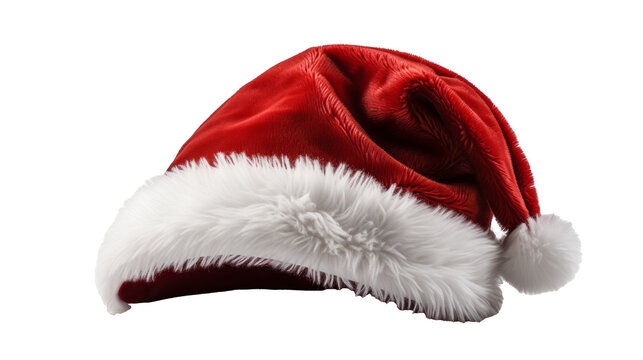 santa claus or noel hat isolated