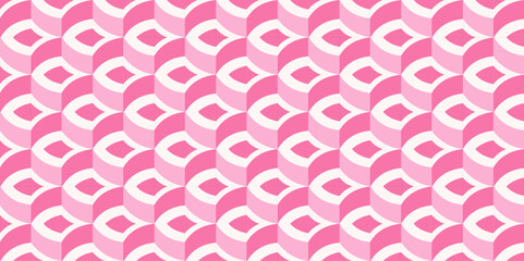 Beautiful pink 3D seamless pattern for wall decoration, cute wallpaper, wrapping paper, fabric, floor, ornament, interior design
