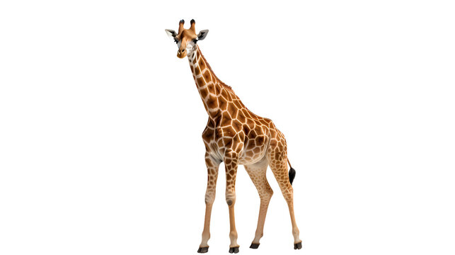 Giraffe on transparent background
