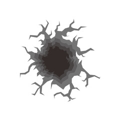 Vector banner on cracked ground abstract background for logos and others